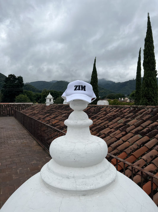 ZIM "Wanderlust" White Mesh 5-Panel Hat