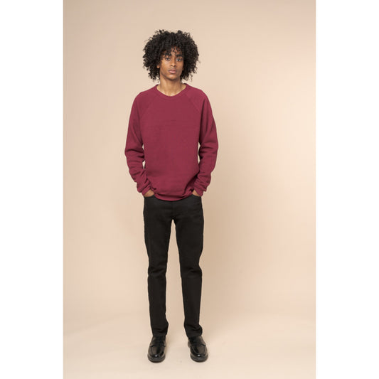 ZIM "Burgundy Opulence" Crew Neck Sweater (Unisex)