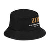 ZIM Opulent Black Denim Voyager Bucket Hat