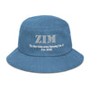 ZIM Opulent Black Denim Voyager Bucket Hat