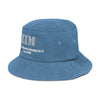 ZIM Opulent Black Denim Voyager Bucket Hat