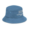ZIM Opulent Black Denim Voyager Bucket Hat