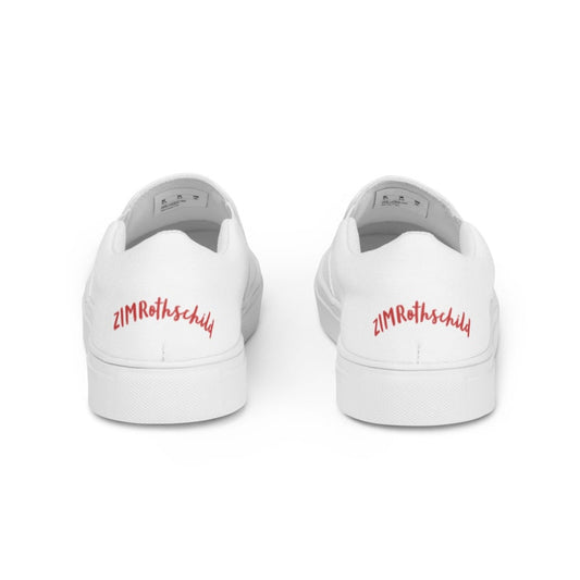 ZIM "Pathway Pulse" Women's White Canvas Slip-On Shoes