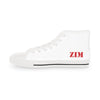 ZIM Signature White High-Top Sneakers: Men's