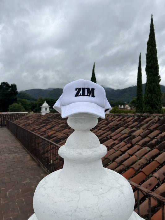 ZIM "Wanderlust" White Mesh 5-Panel Hat
